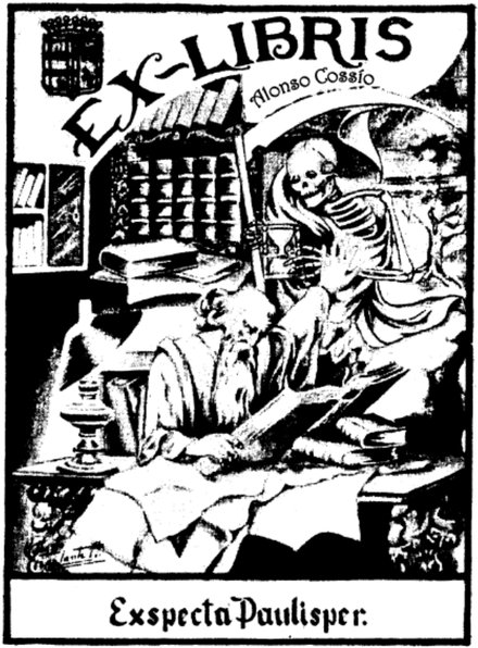 Ex libris de Alonso Cossío